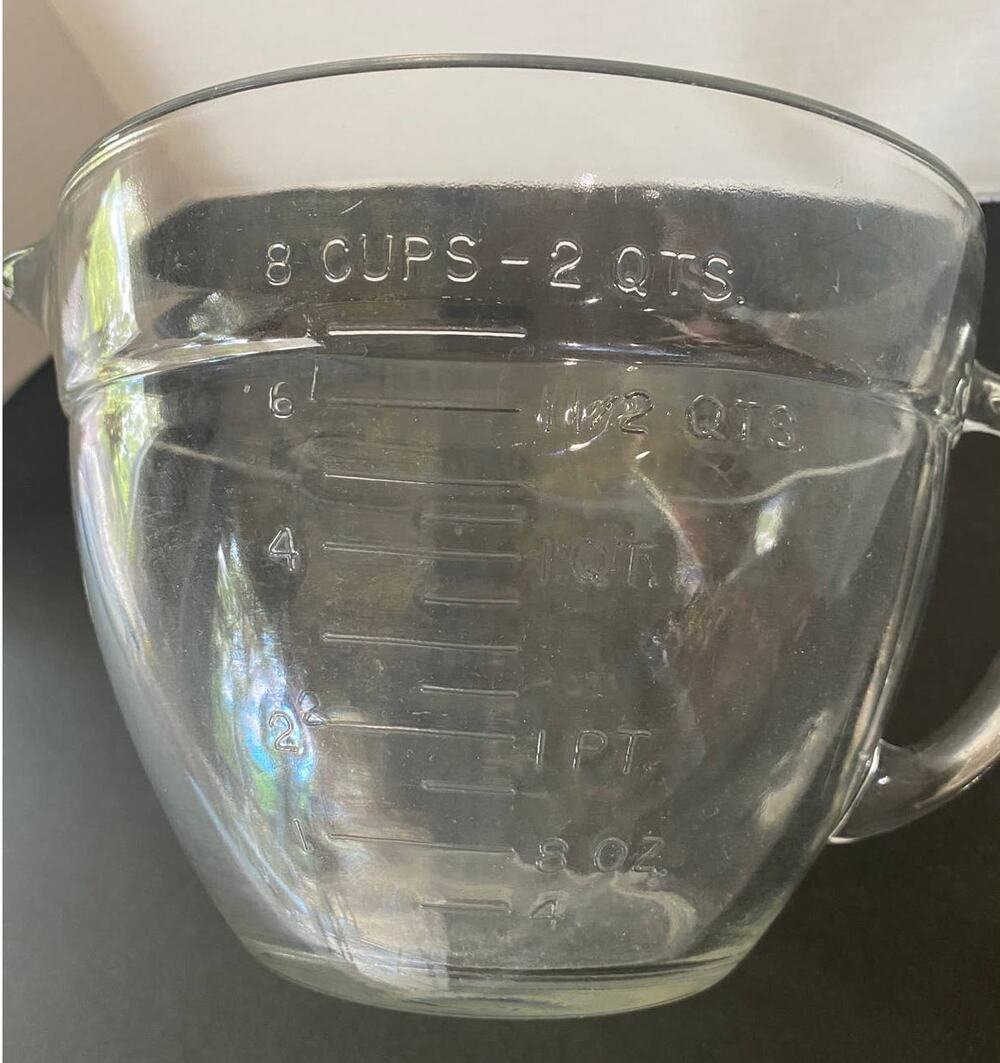 Vintage Anchor Hocking 2 Liter measuring cup #88 USA